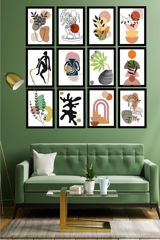 12 Parça Pop Art Tablo Seti