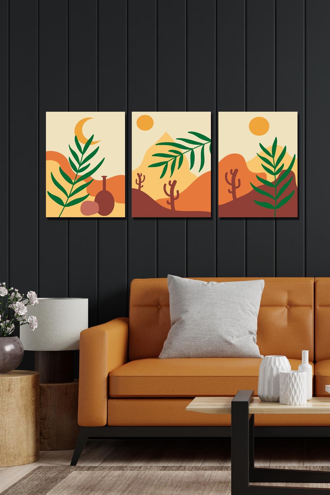 3 Parça modern Tarzda Tablo seti