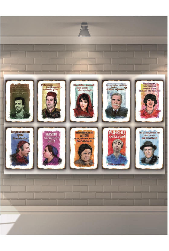 Deli Gibi Sevmek Ruhumuzda Var Ahşap Poster