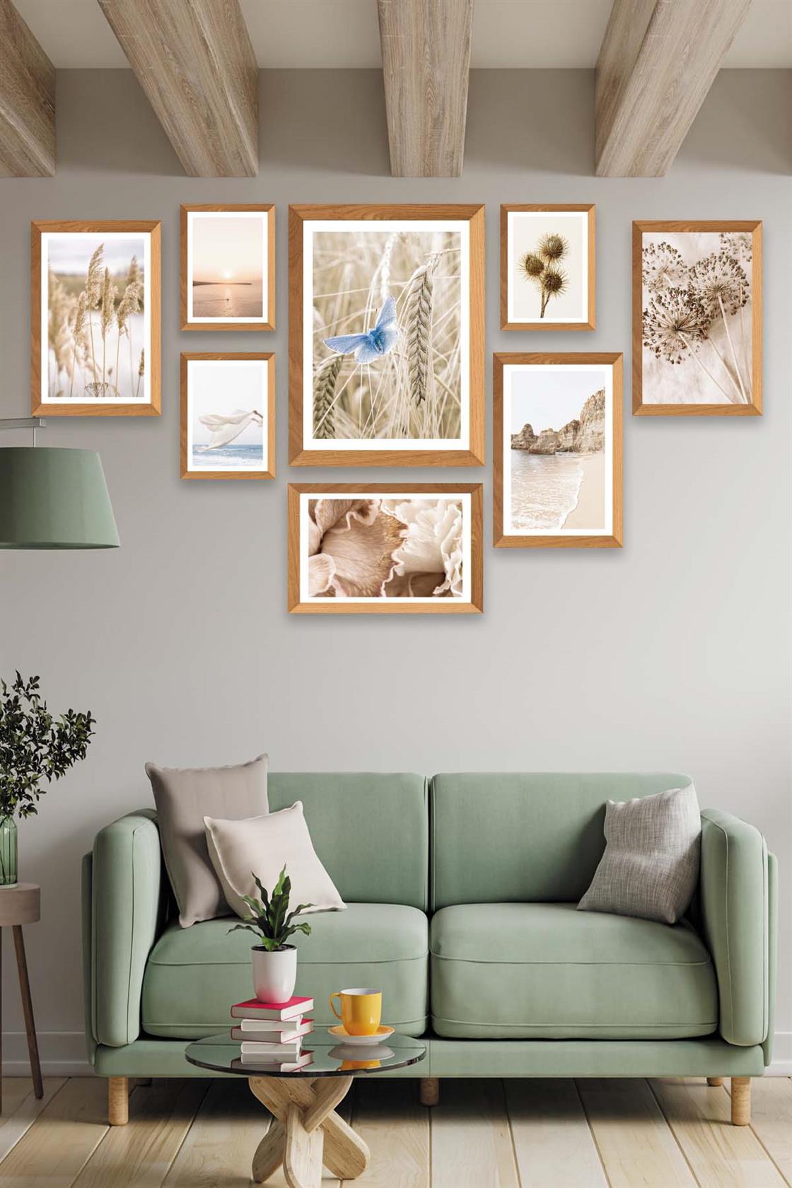 Doğa Ve Modern Sanatın Buluşması Tablo Seti