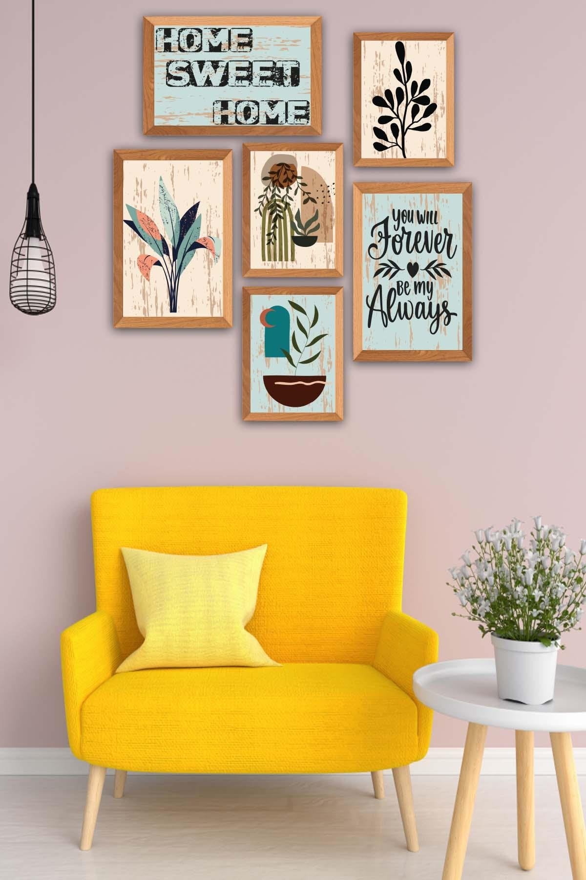 Home Sweet Home Temalı Tablo Seti