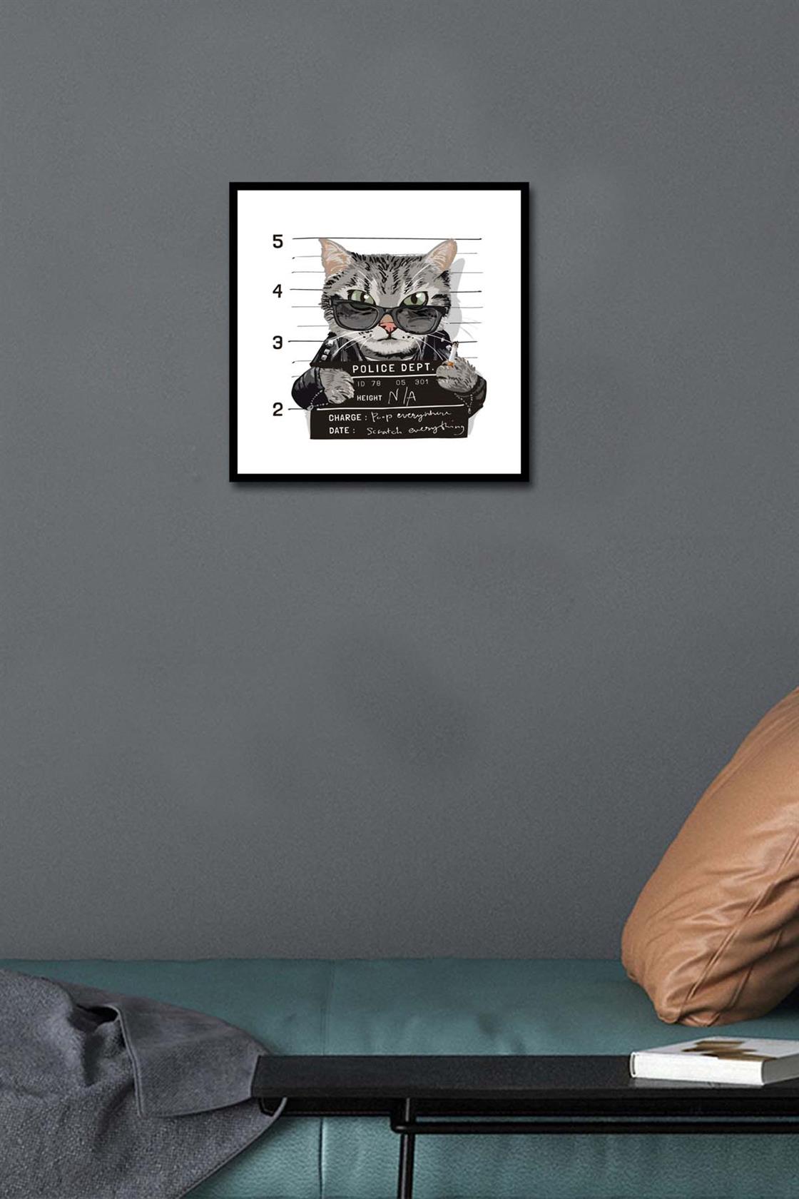 Suçlu Kedi Tasarımları Dijital baskı Tablolar