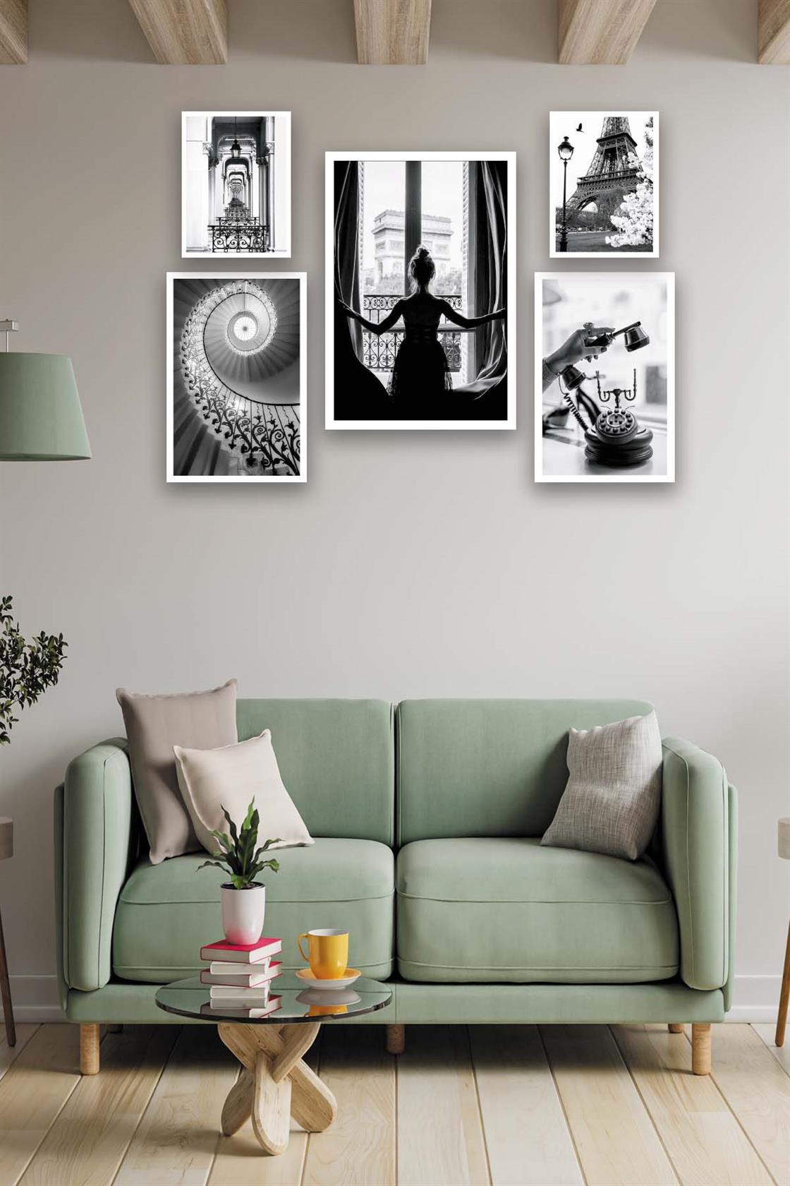 Eyfel kulesi Temalı Tablo Seti