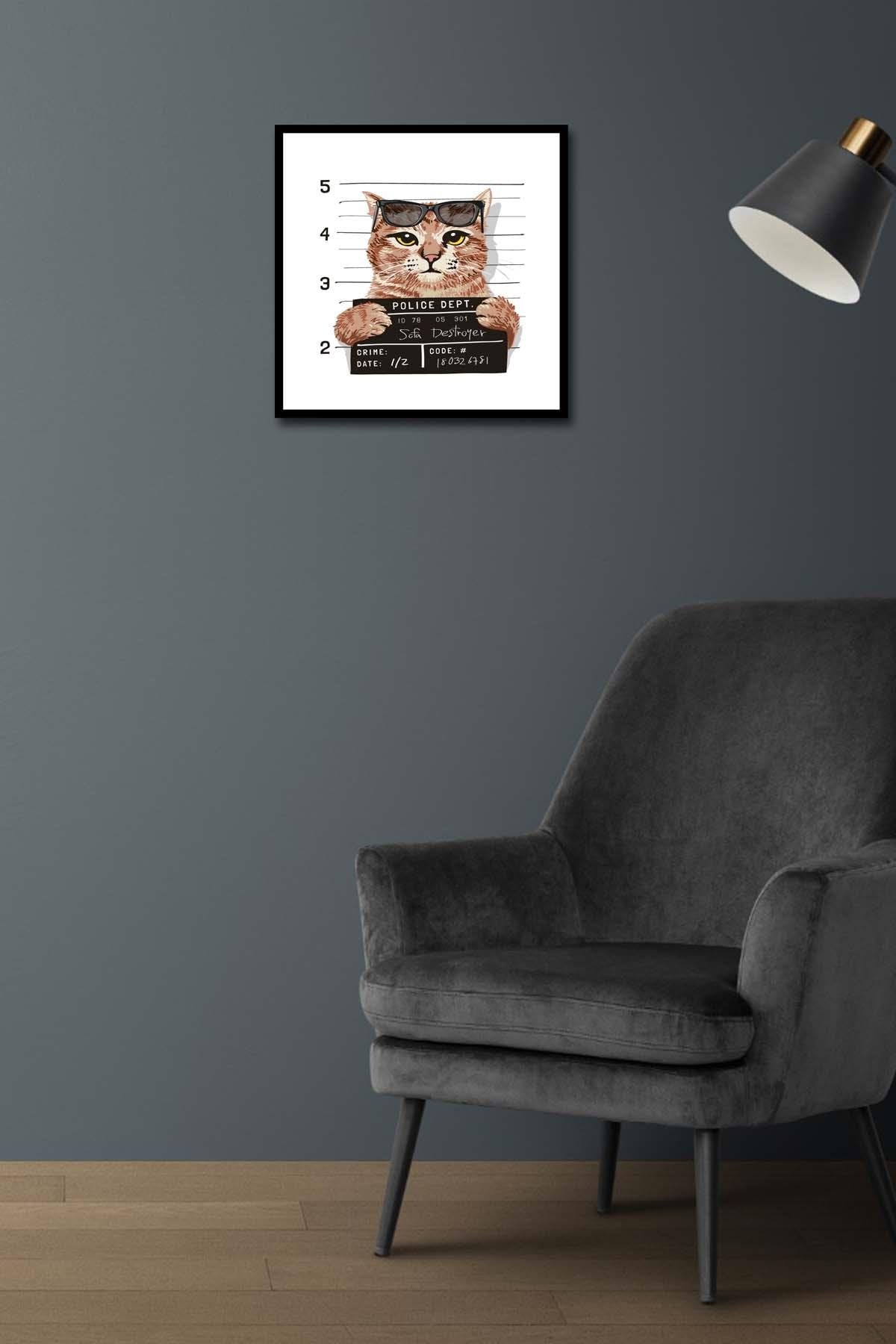 Suçlu Kedi Tasarımları Dijital baskı Tablolar