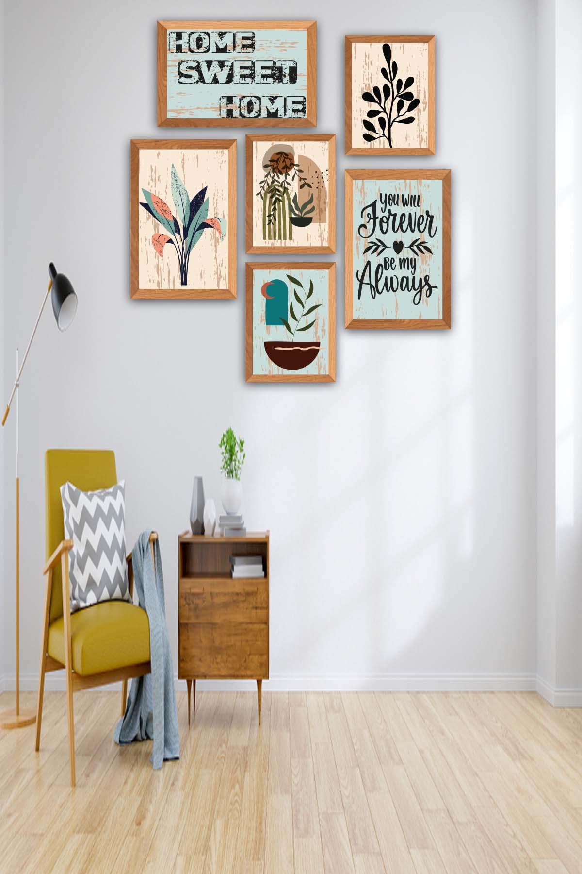 Home Sweet Home Temalı Tablo Seti