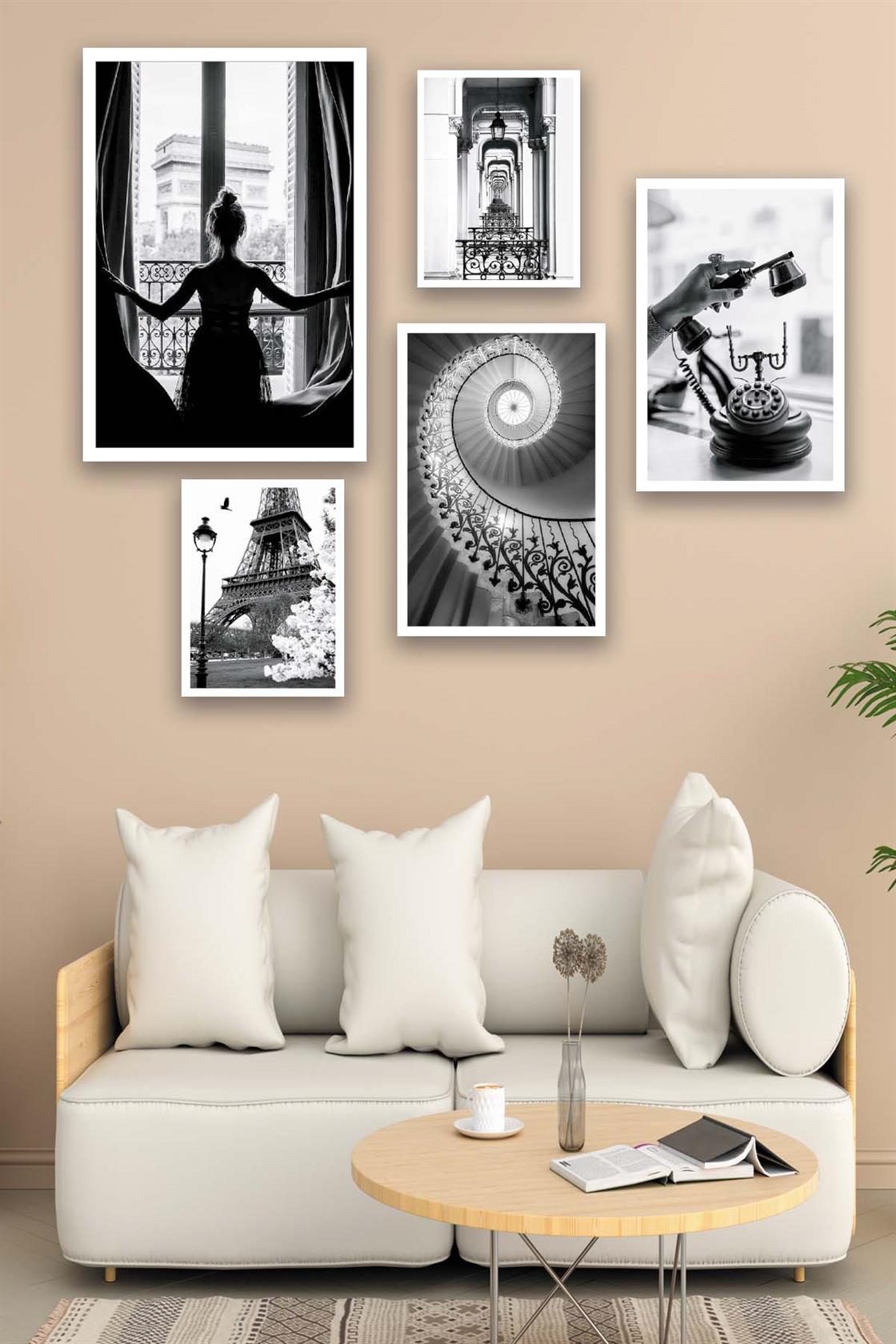 Eyfel kulesi Temalı Tablo Seti
