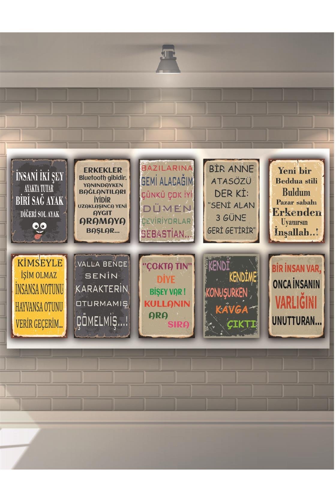 Hayır Sirkeyle Olur Ahşap Poster