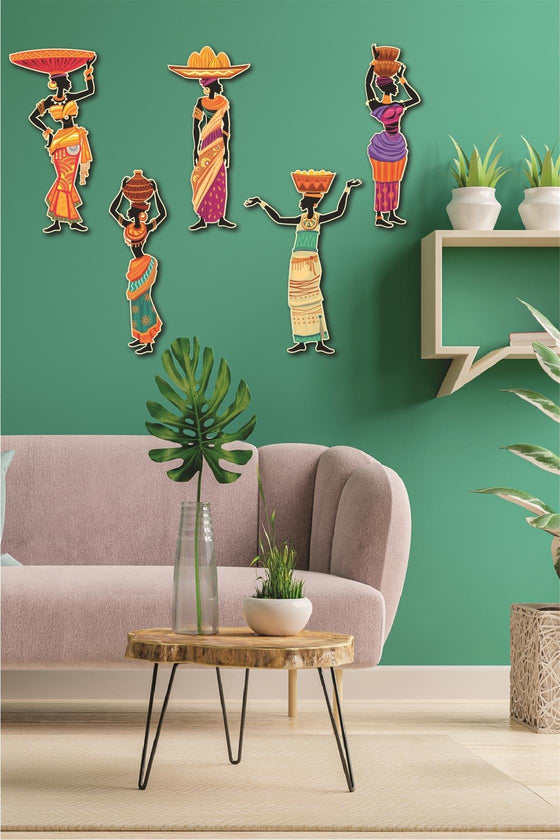 5 Parça Afrikalı Etnik Kadınlar