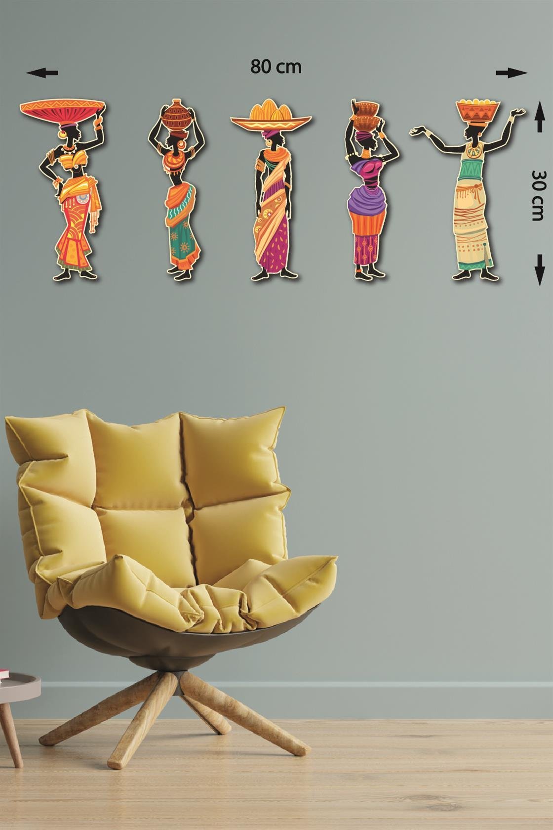 5 Parça Afrikalı Etnik Kadınlar