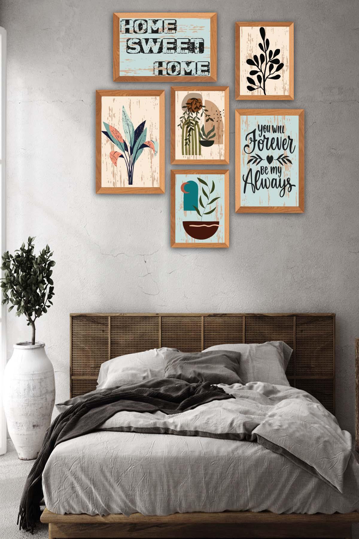 Home Sweet Home Temalı Tablo Seti