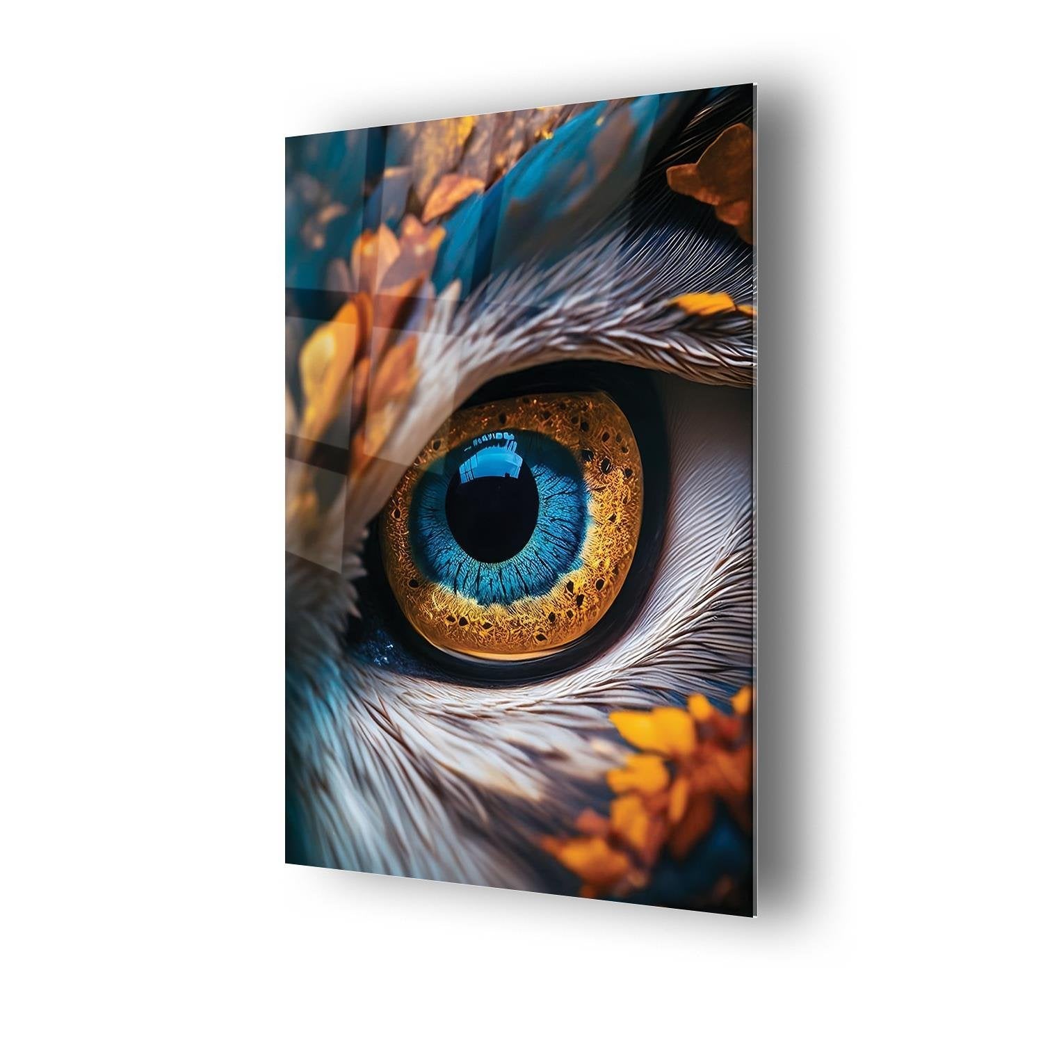 Kartal Gözü İris Dayanıklı Cam Tablo