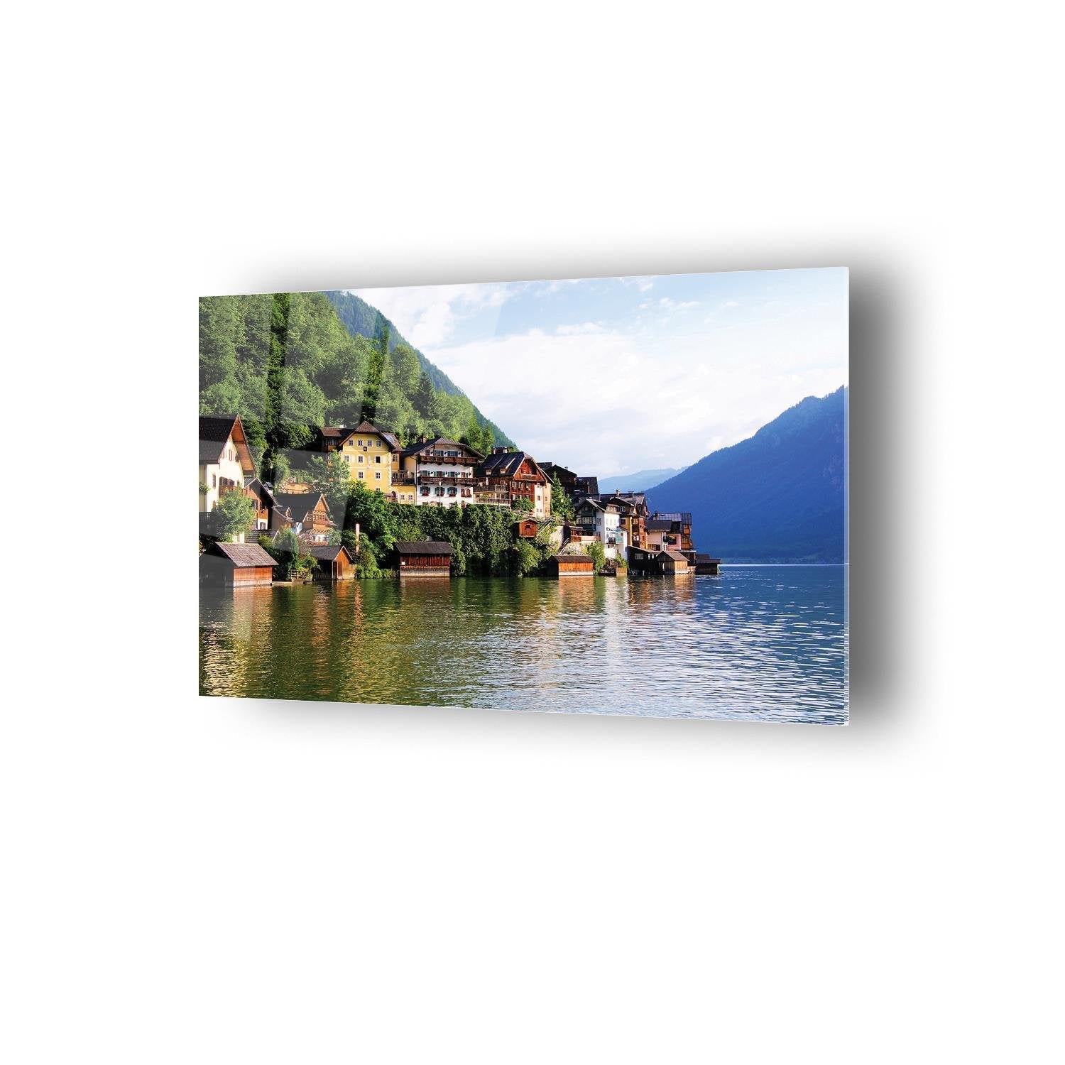 Manzara Temalı Cam Tablo