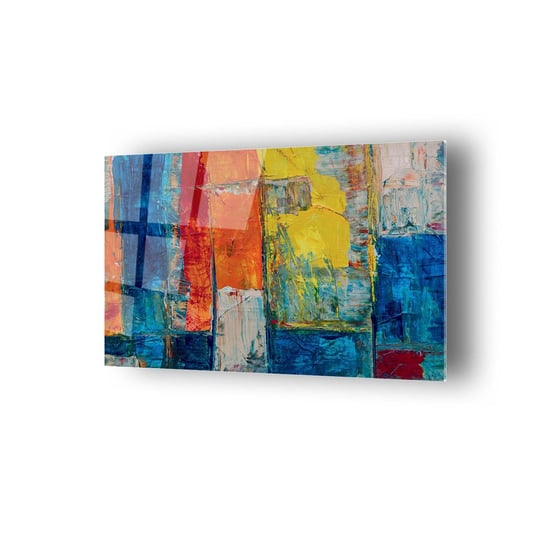 Modern Sanat Pastel Renkler Temalı Cam Tablo