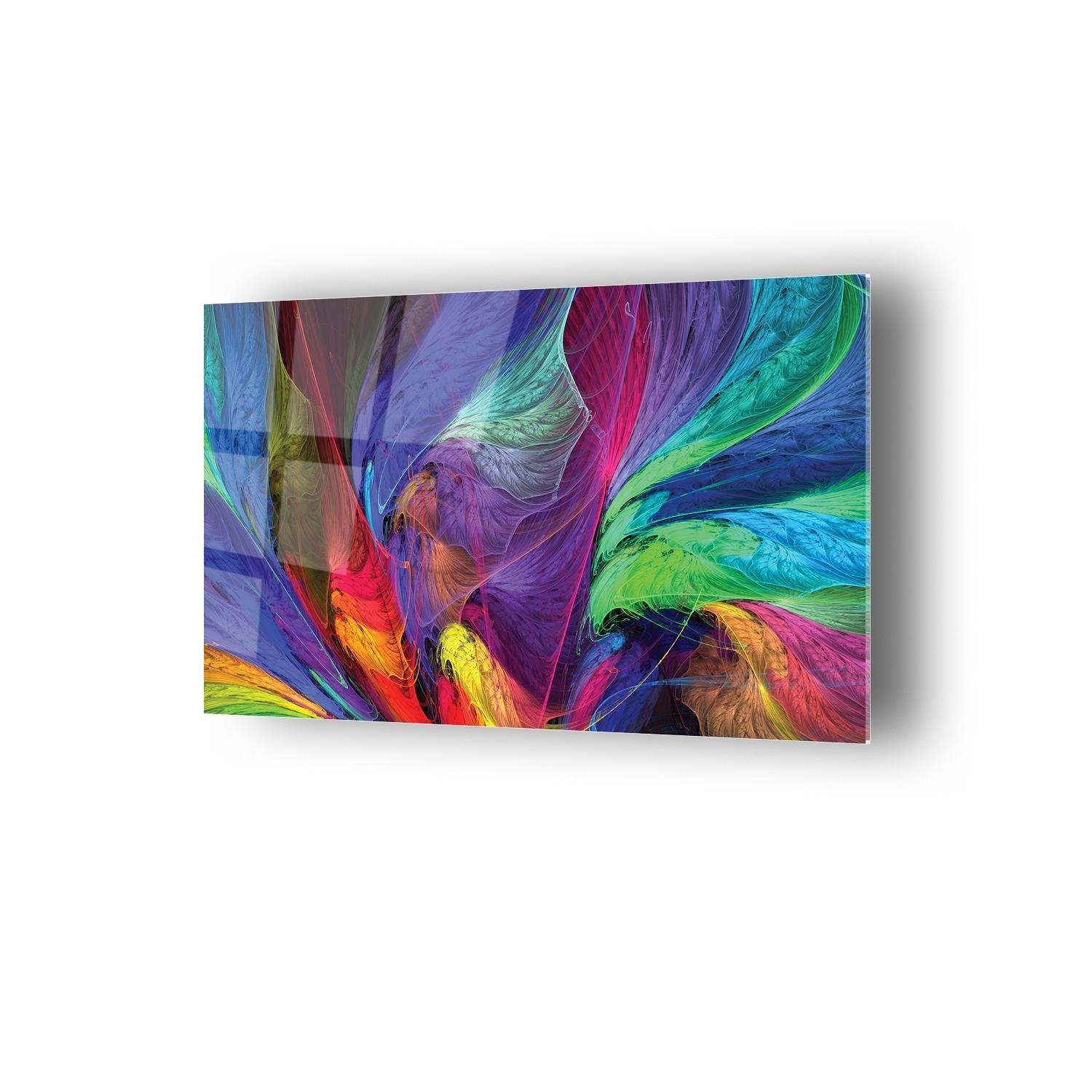 Renklerin Geçişler Temalı Cam Tablo