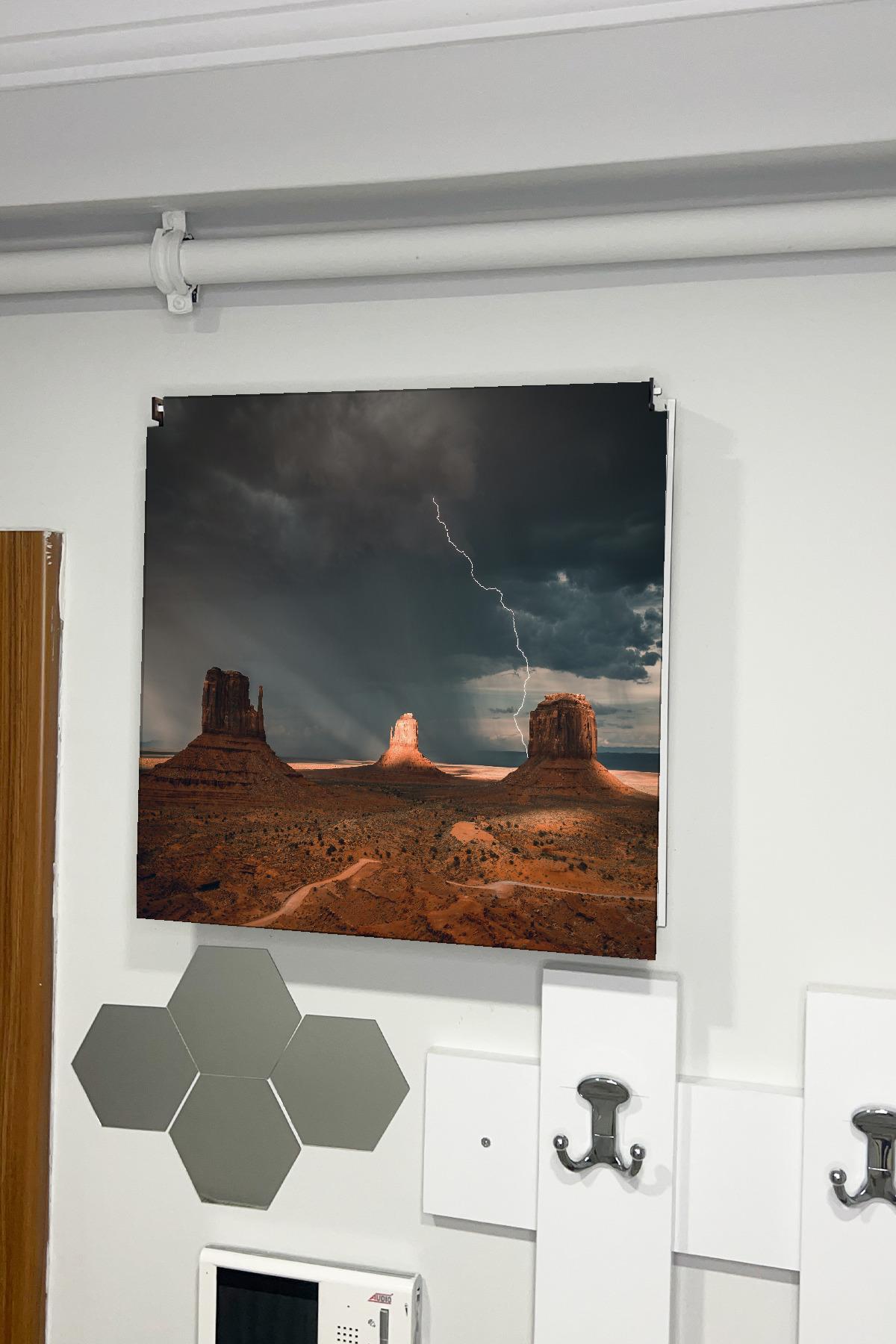 SİGORTA SAKLAMA KUTUSU AYNI ZAMANDA MANZARALI TABLOLAR 43X43 CM