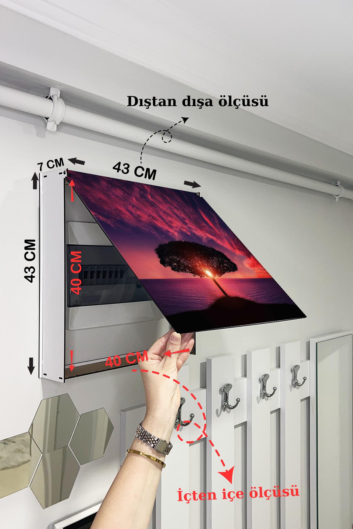 SİGORTA SAKLAMA KUTUSU AYNI ZAMANDA MANZARALI TABLOLAR 43X43 CM