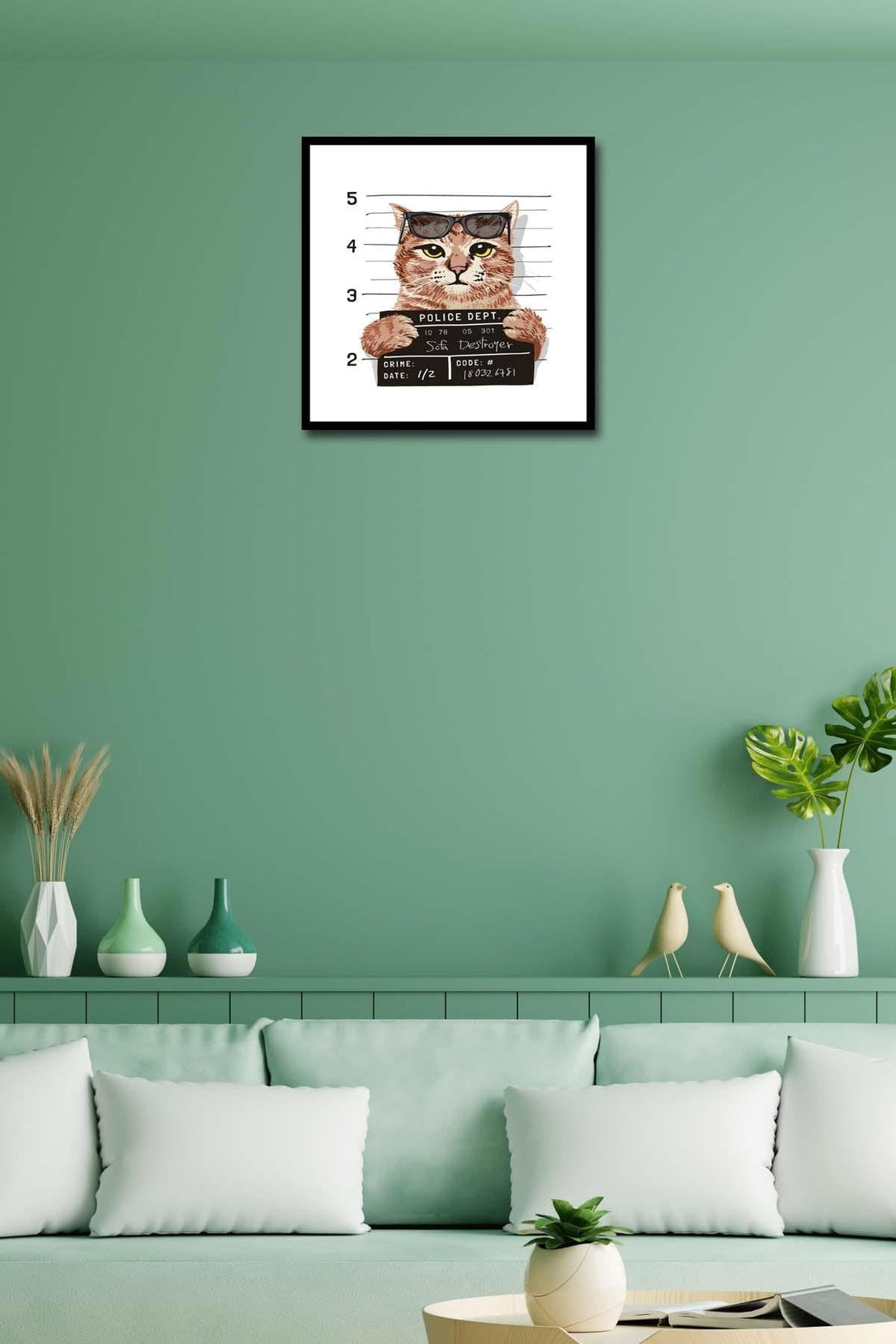 Suçlu Kedi Tasarımları Dijital baskı Tablolar