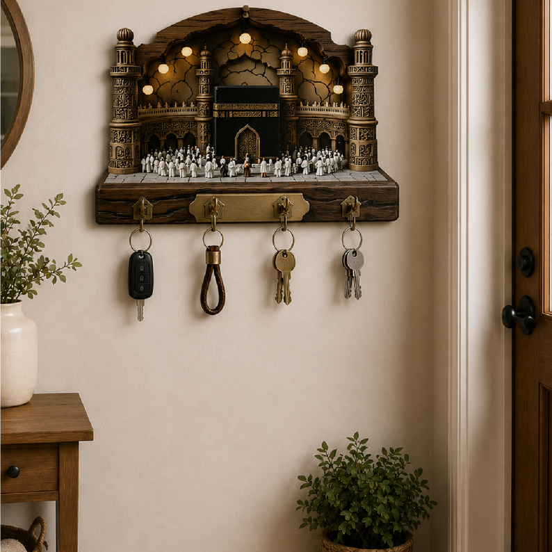 Kabe ve Osmanlı Motifli Dekoratif Duvar Askılı Anahtarlık