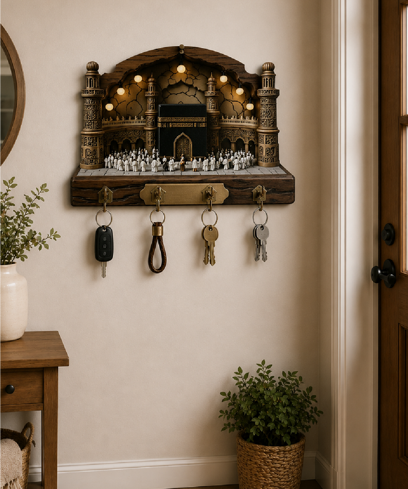 Kabe ve Osmanlı Motifli Dekoratif Duvar Askılı Anahtarlık
