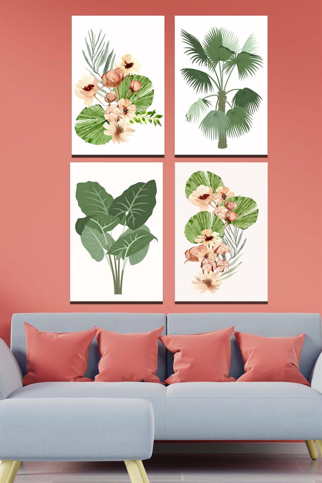 4 Parça tropic set tablo