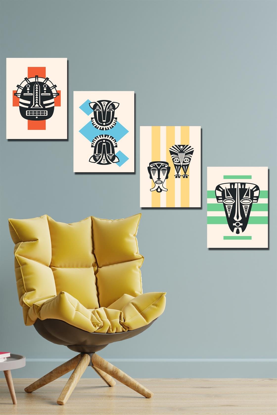 4 parça 30x40 poster tablo seti