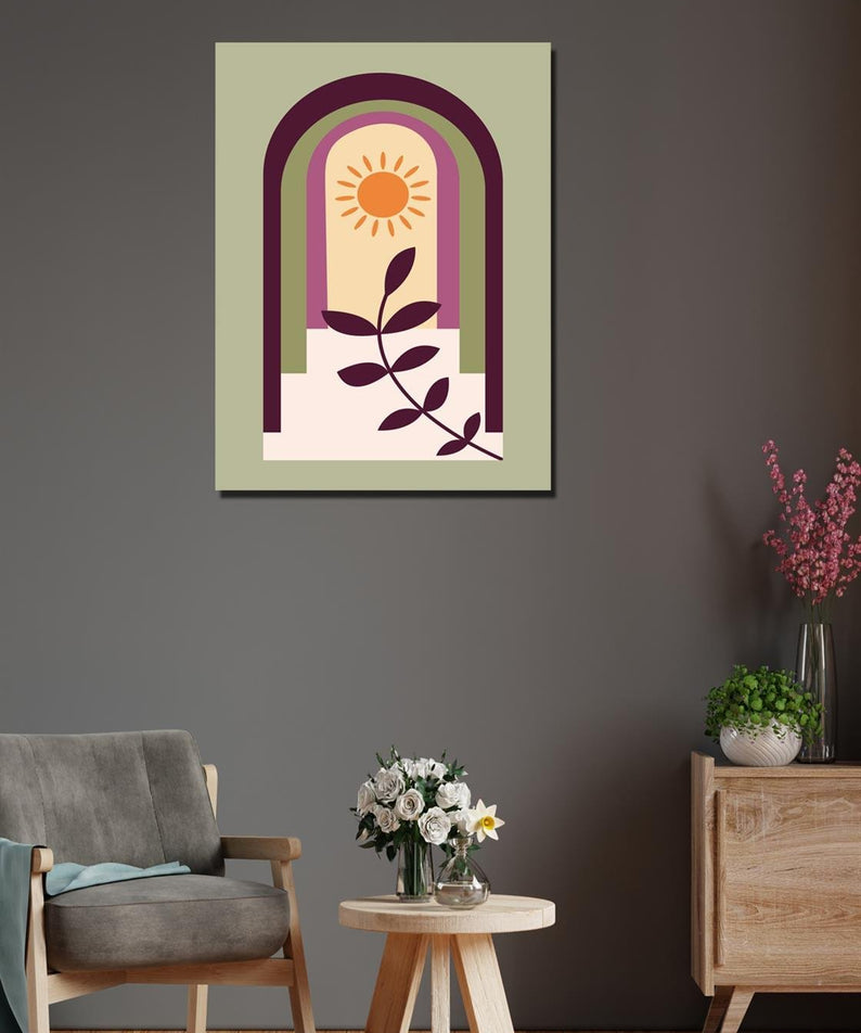 3 Parça modern tarzda dijital baskı tablo seti