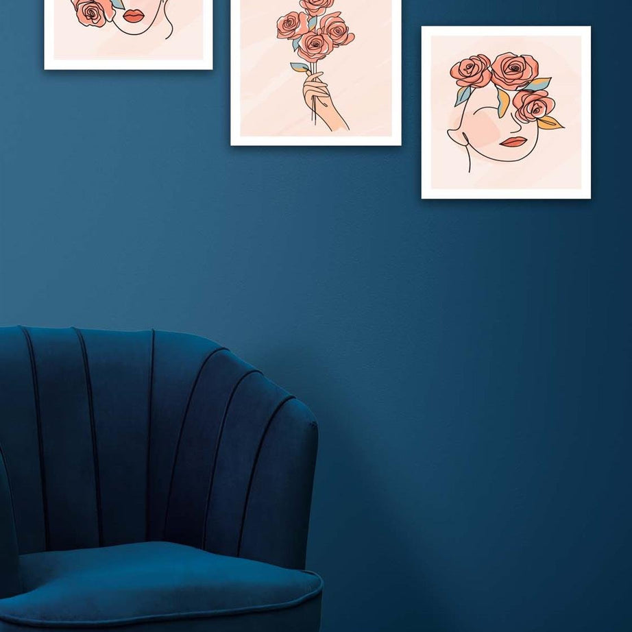 3 Parça Modern Tarzda Bohem Tasarım Uv Baskı Mdf Tablo Seti