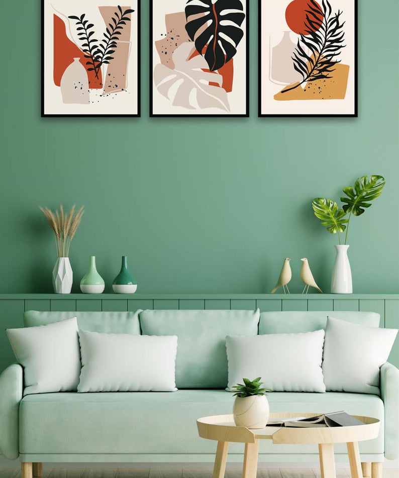 3 Parça Bohem Tarzda Sanatsal Tablo Seti