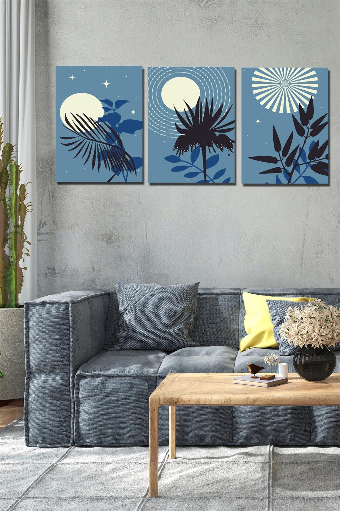 3 Parça sanatsal tablo seti