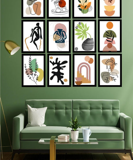 12 Parça Pop Art Tablo Seti