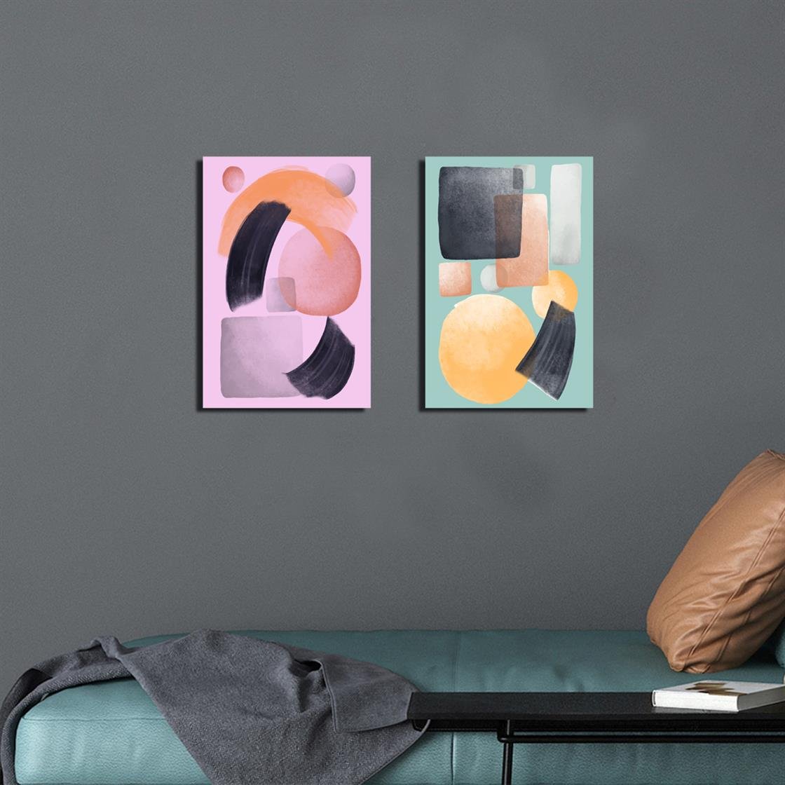 2 Parça sanatsal tablo seti