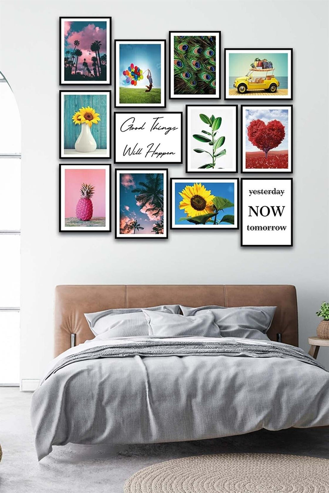 12 Parça Modern Tarzda Sanatsal Mdf Tablo Seti