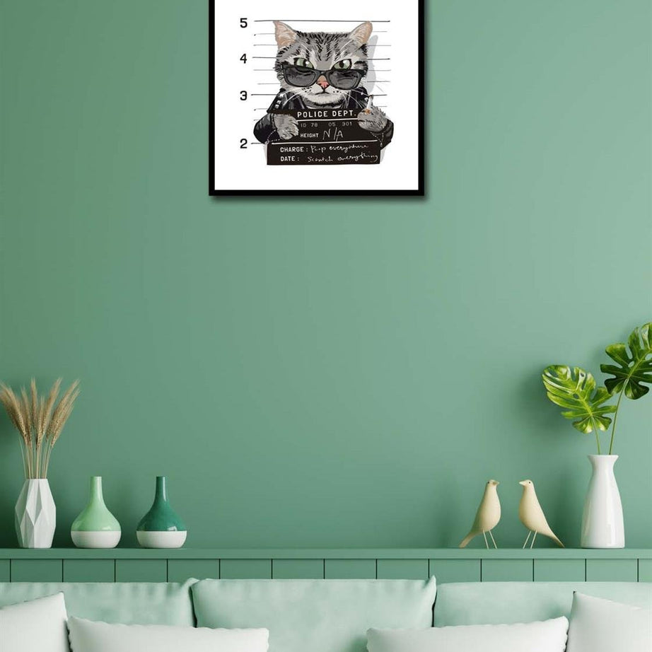 Suçlu Kedi Tasarımları Dijital baskı Tablolar