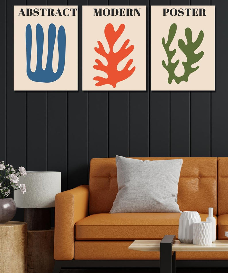 Matısse 3'lü tablo seti