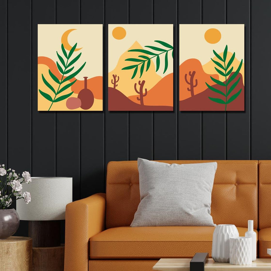 3 Parça modern Tarzda Tablo seti