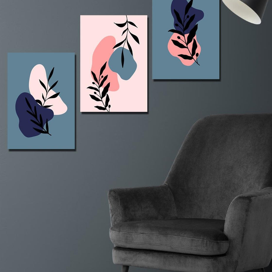 3 parça bohem modern tablo seti