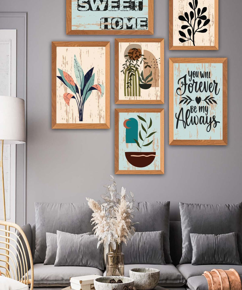 Home Sweet Home Temalı Tablo Seti