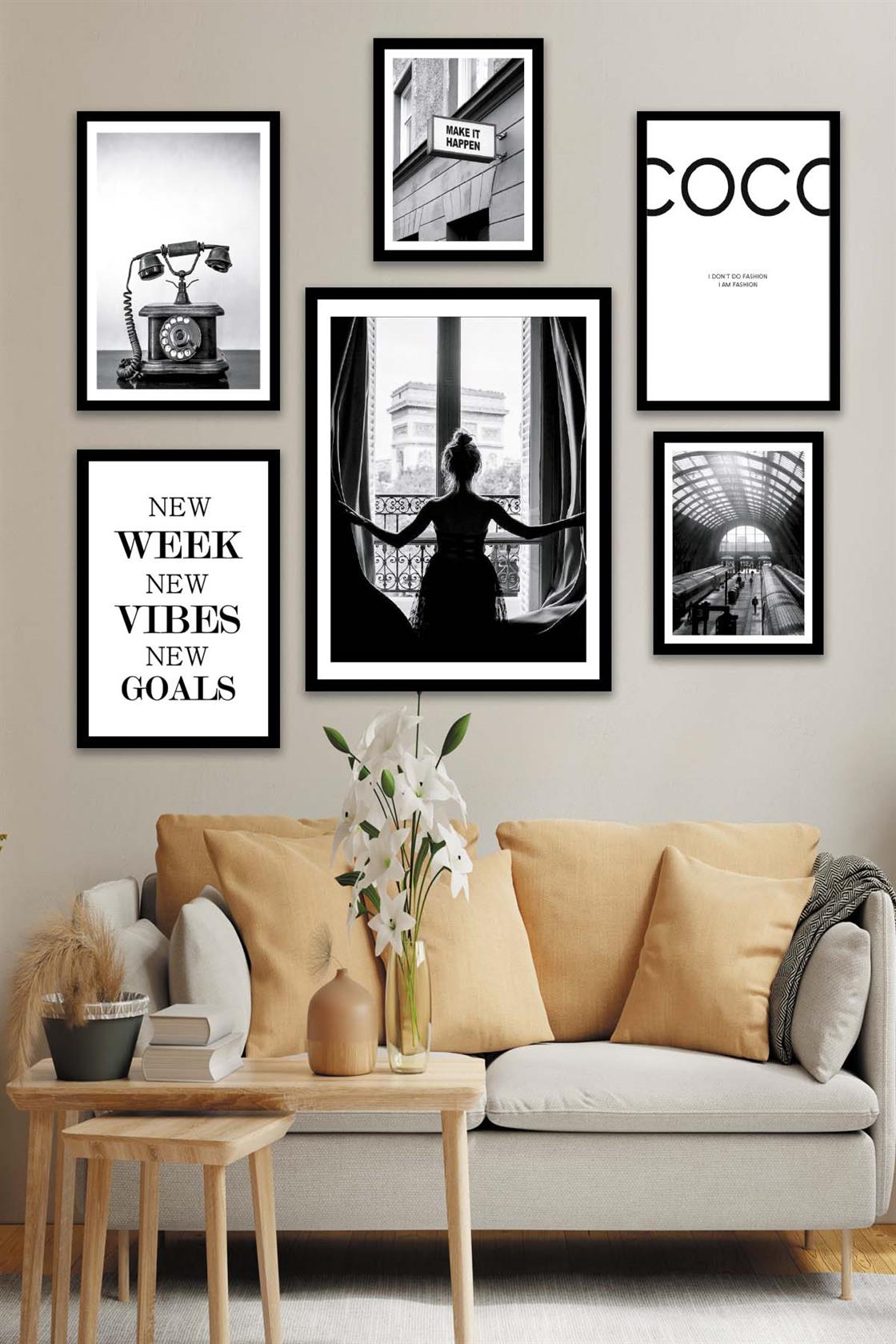 Modern Sanat Tasarım Temalı Tablo Seti