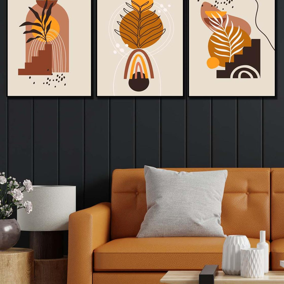 3 Parça modern tarzda dijital baskı tablo seti
