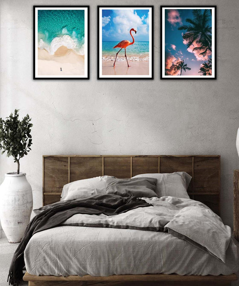 Modern Tarzda Siyah Çerçeve Görünümlü Tablo Seti