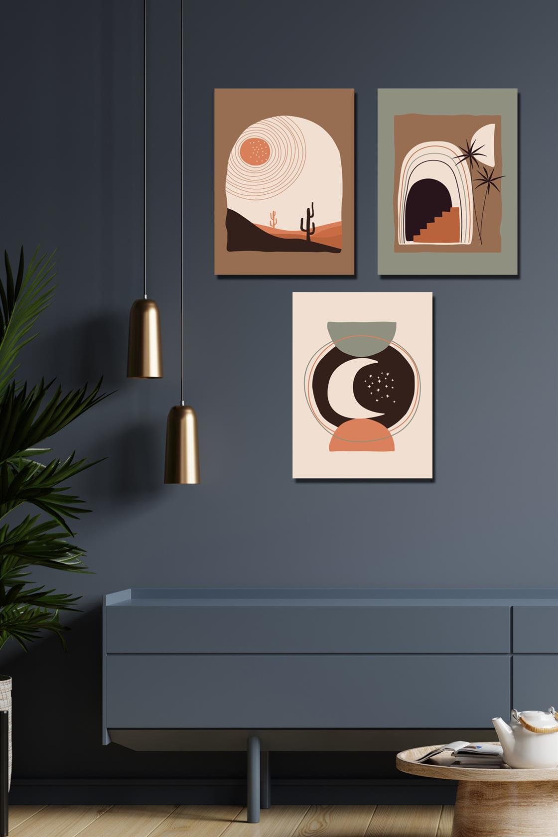 3 parça minimalist tablo seti