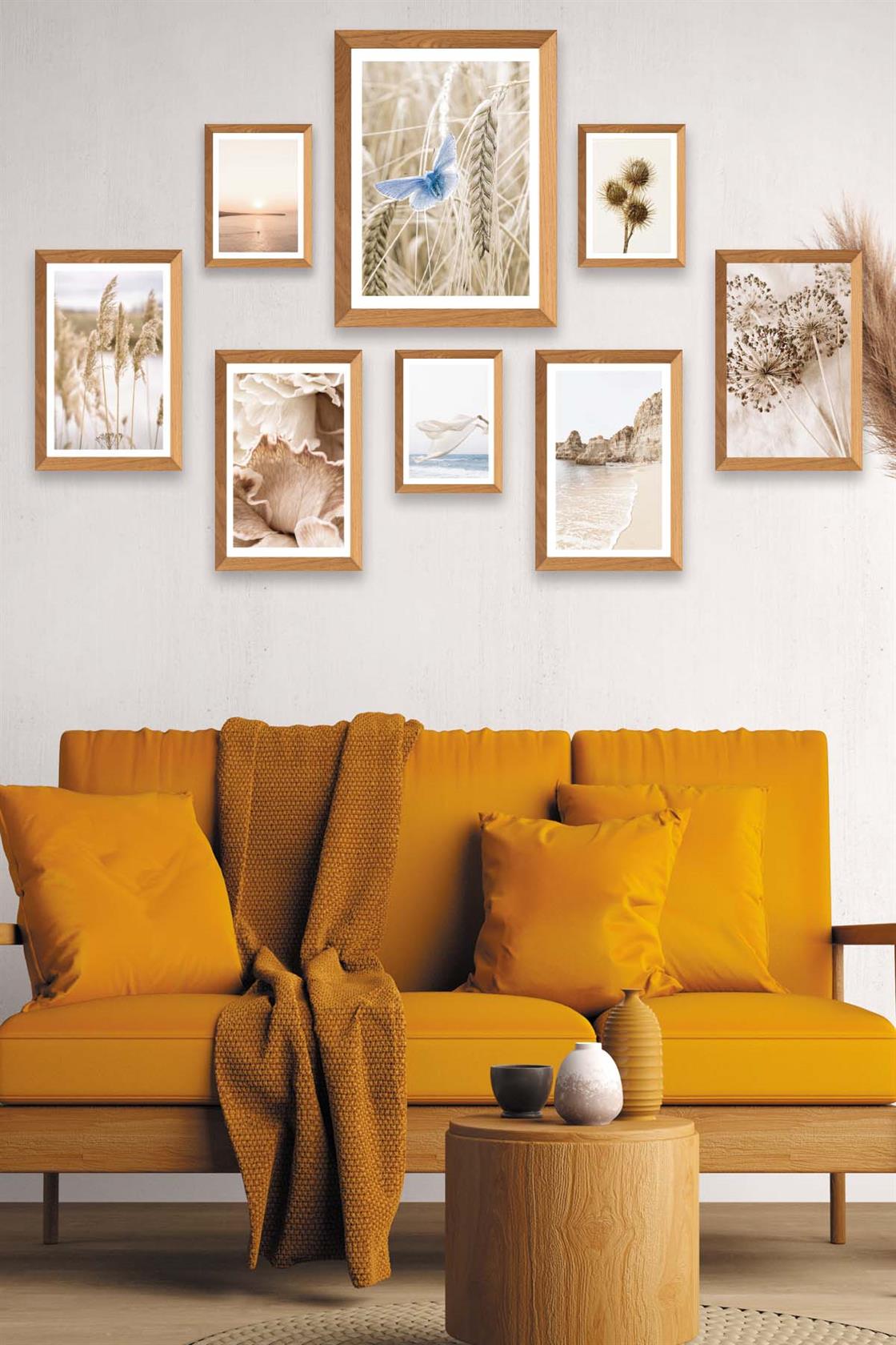 Doğa Ve Modern Sanatın Buluşması Tablo Seti