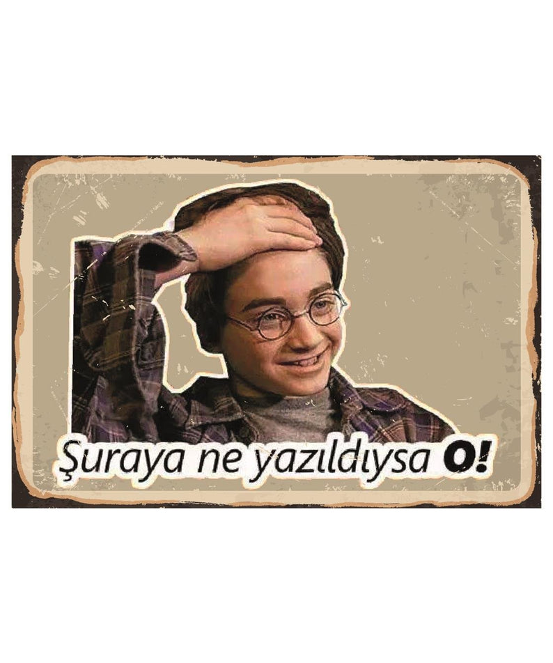 Şuraya Ne Yazıldıysa O Ahşap Poster