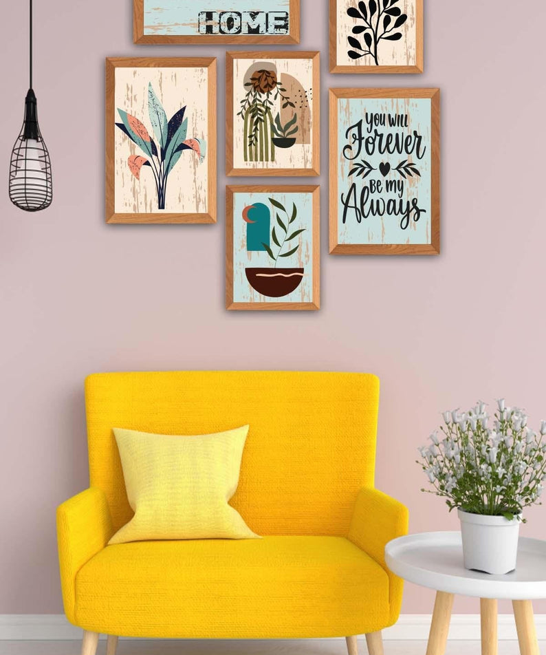 Home Sweet Home Temalı Tablo Seti