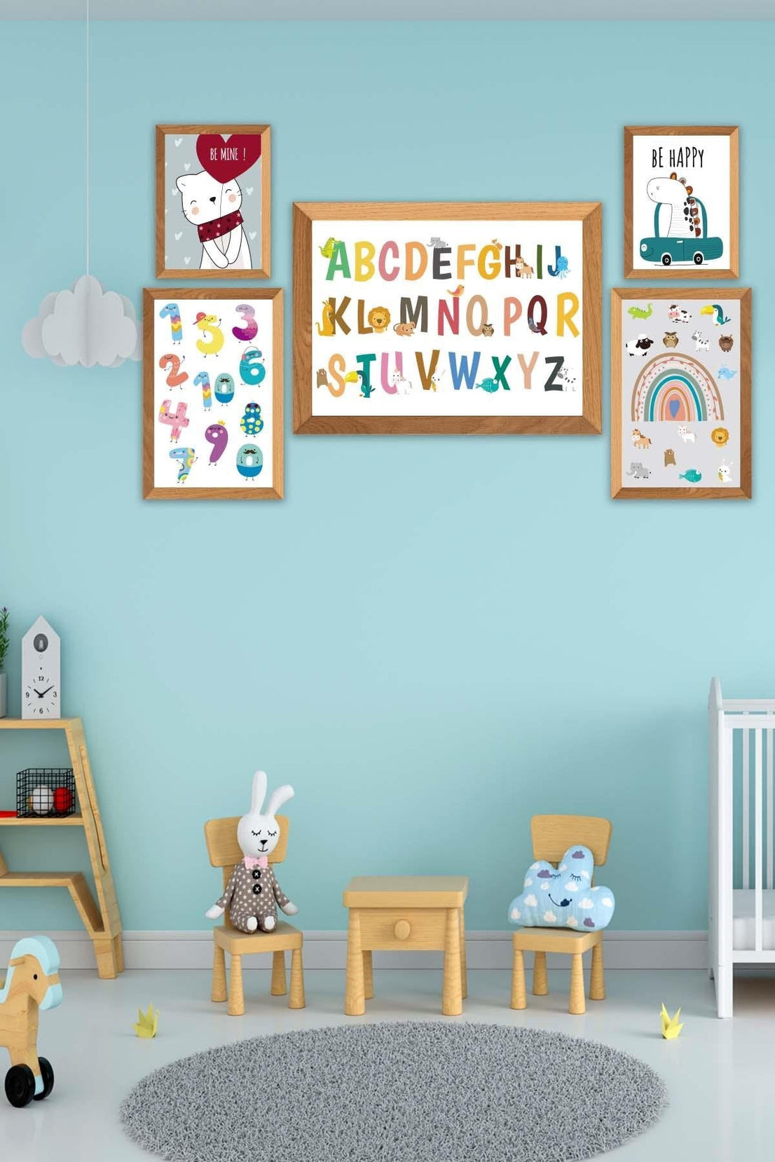 Sayılar Ve Harflerden Oluşan Öğretici Tablo