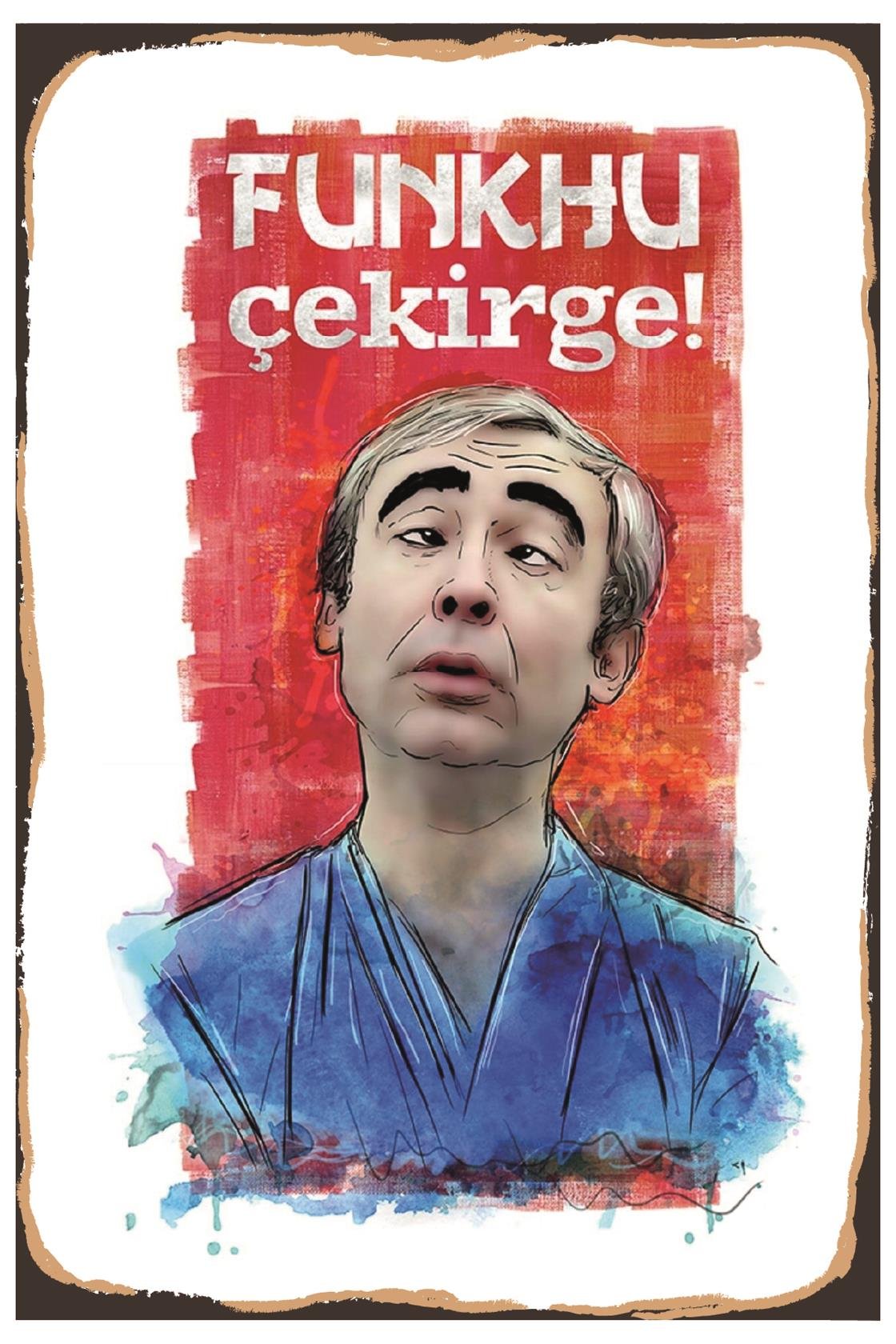 Funkhu Çekirge Ahşap Poster
