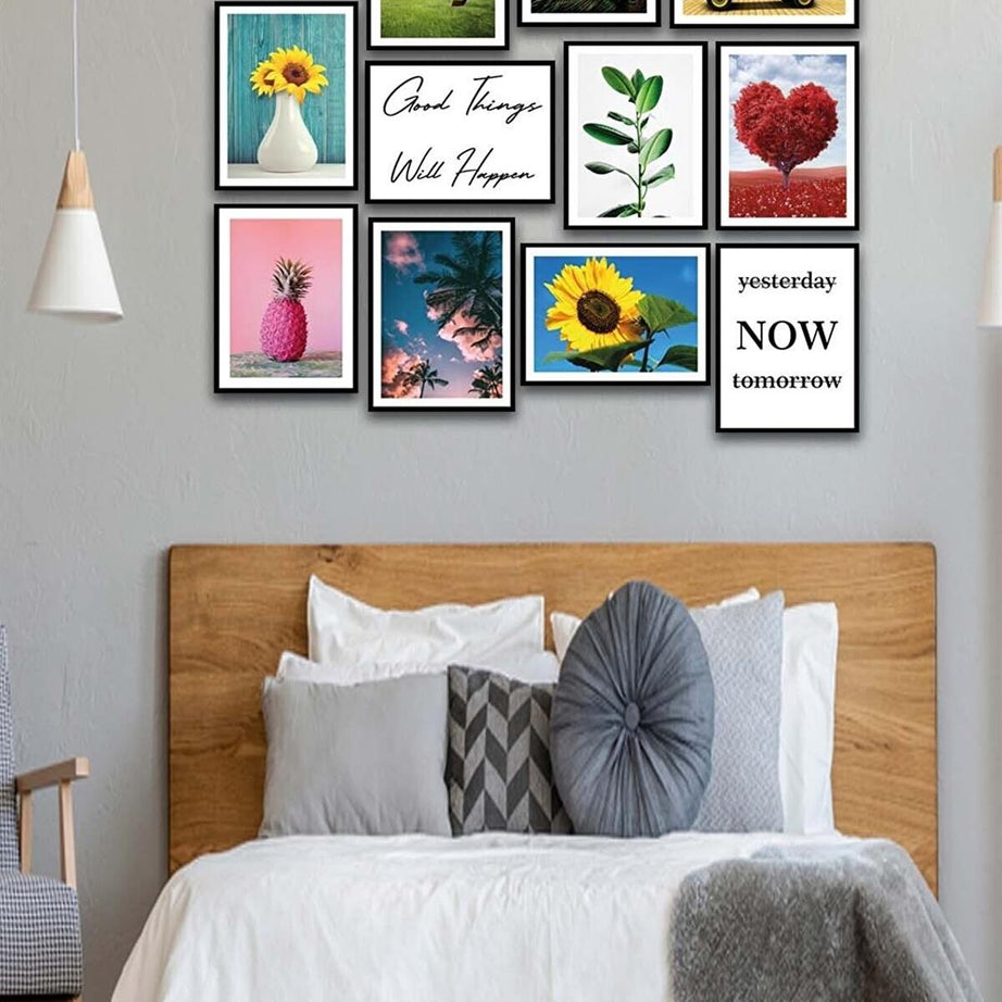 12 Parça Modern Tarzda Sanatsal Mdf Tablo Seti