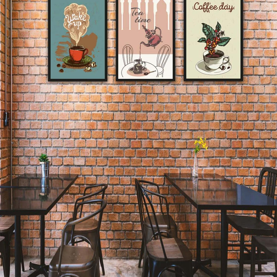 3 Parça Mutfak Ve Cafe'ler için Mdf Tablo Seti