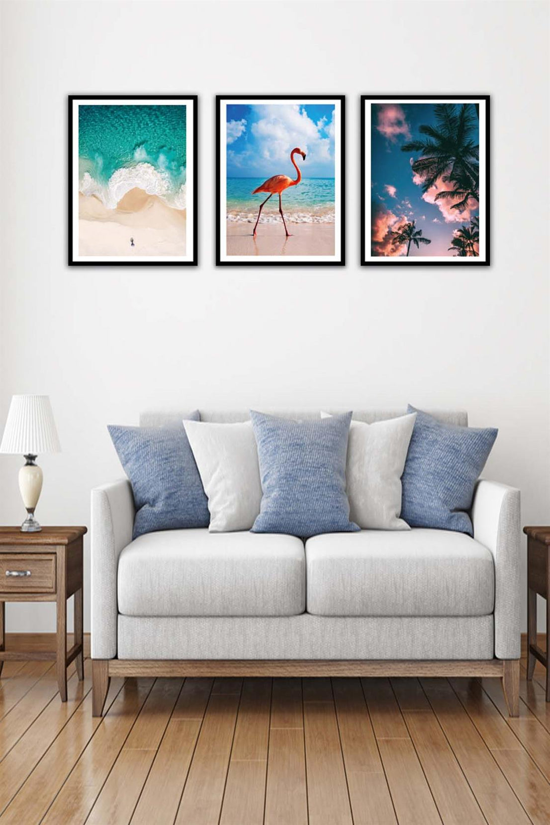 Modern Tarzda Siyah Çerçeve Görünümlü Tablo Seti