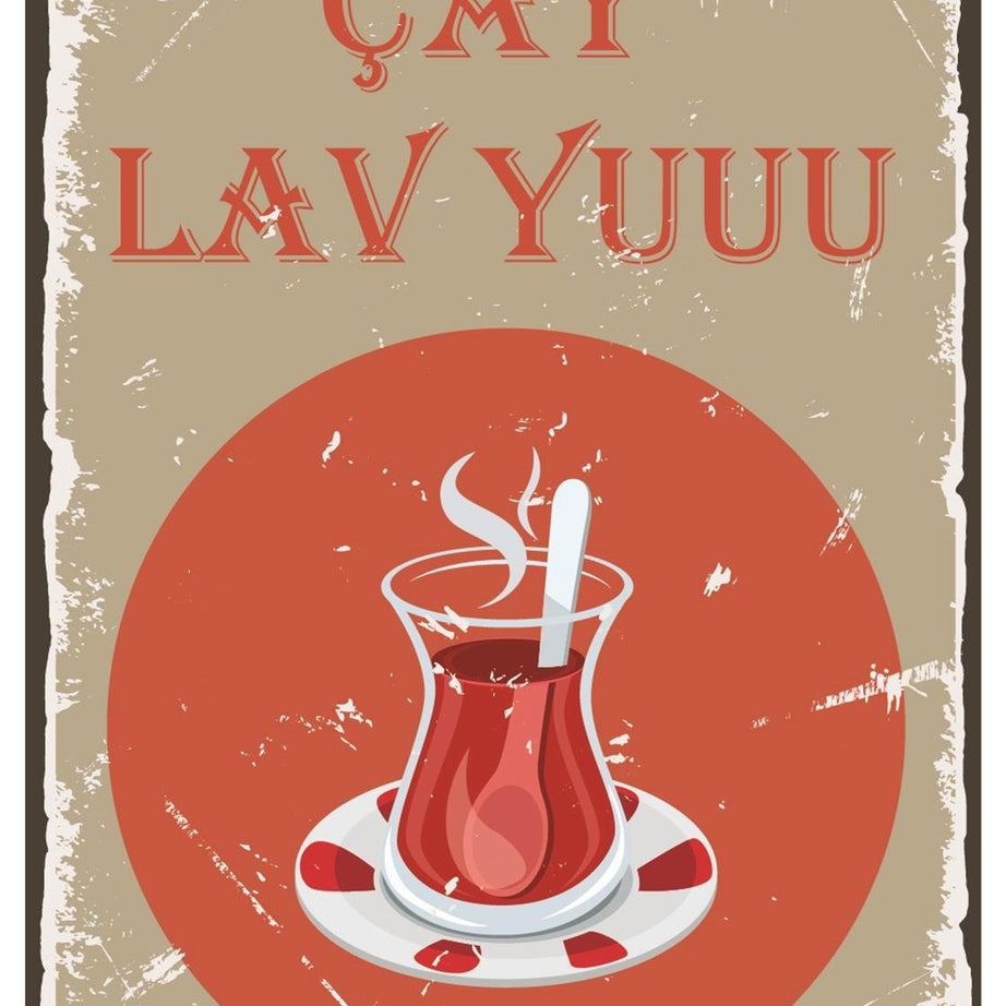 Çay Law Yuuu Ahşap Poster